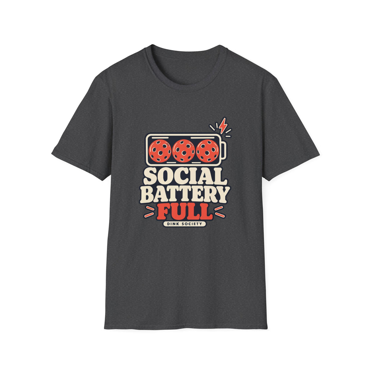 Social Battery Full T-Shirt