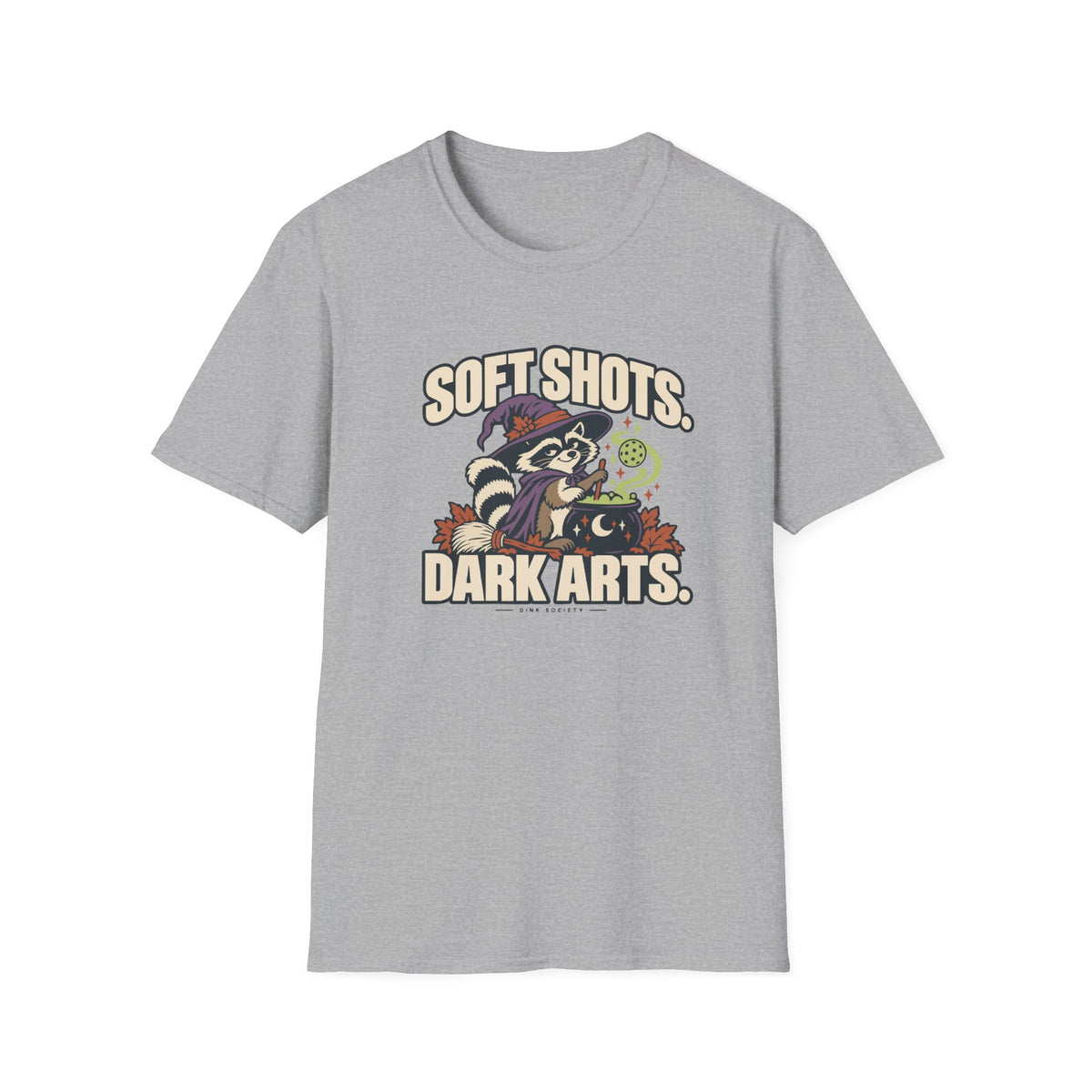Soft Shots Dark Arts Halloween Pickleball T-Shirt
