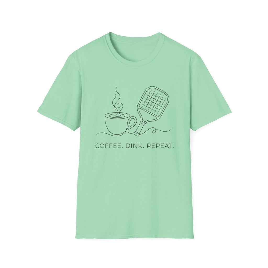 Coffee Dink & Smash - Funny Morning Pickleball Shirt