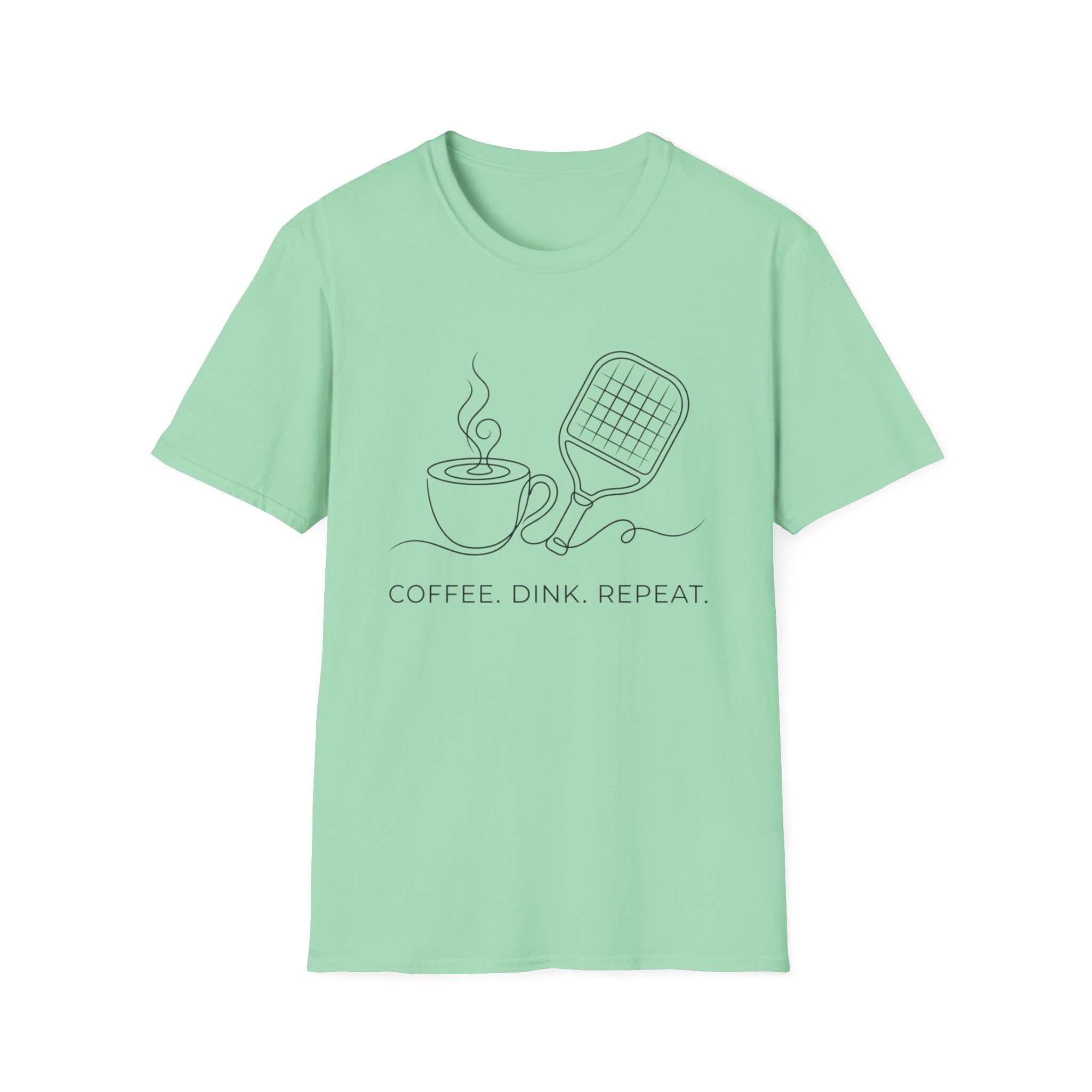 Coffee Dink & Smash - Funny Morning Pickleball Shirt