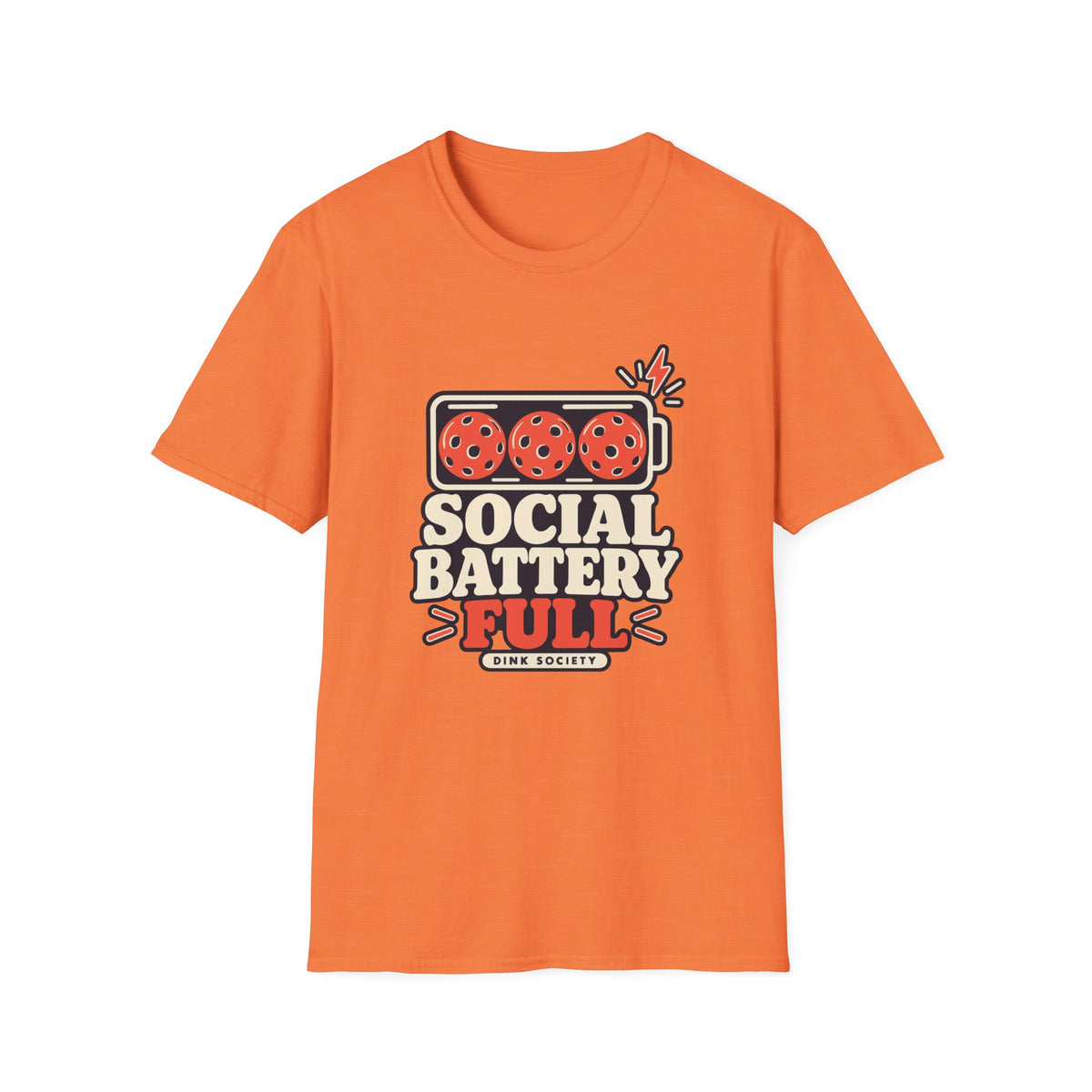 Social Battery Full T-Shirt