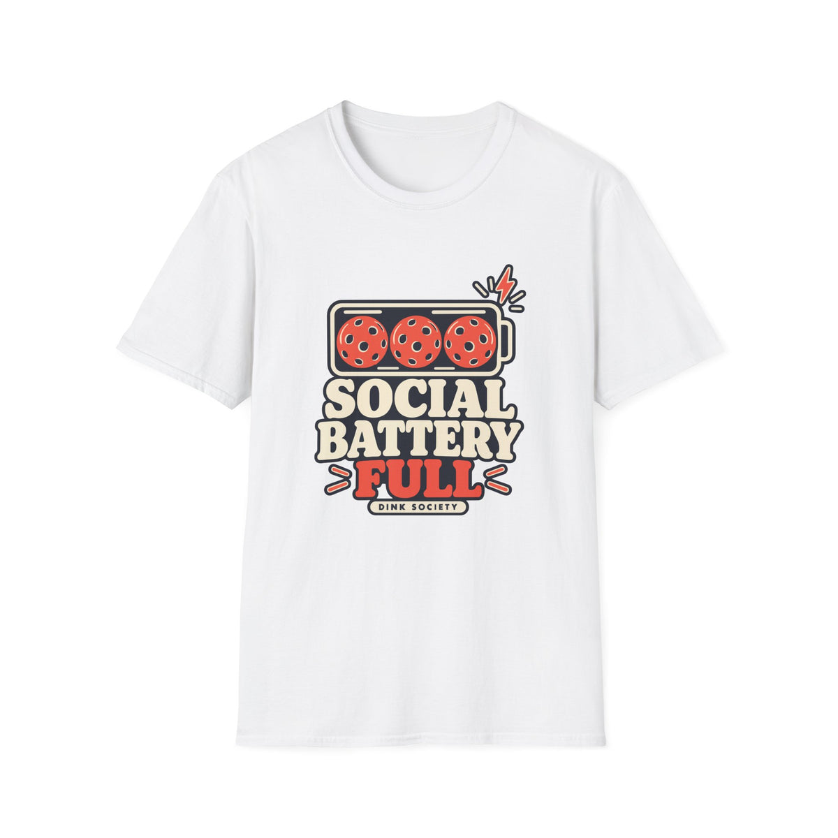 Social Battery Full T-Shirt