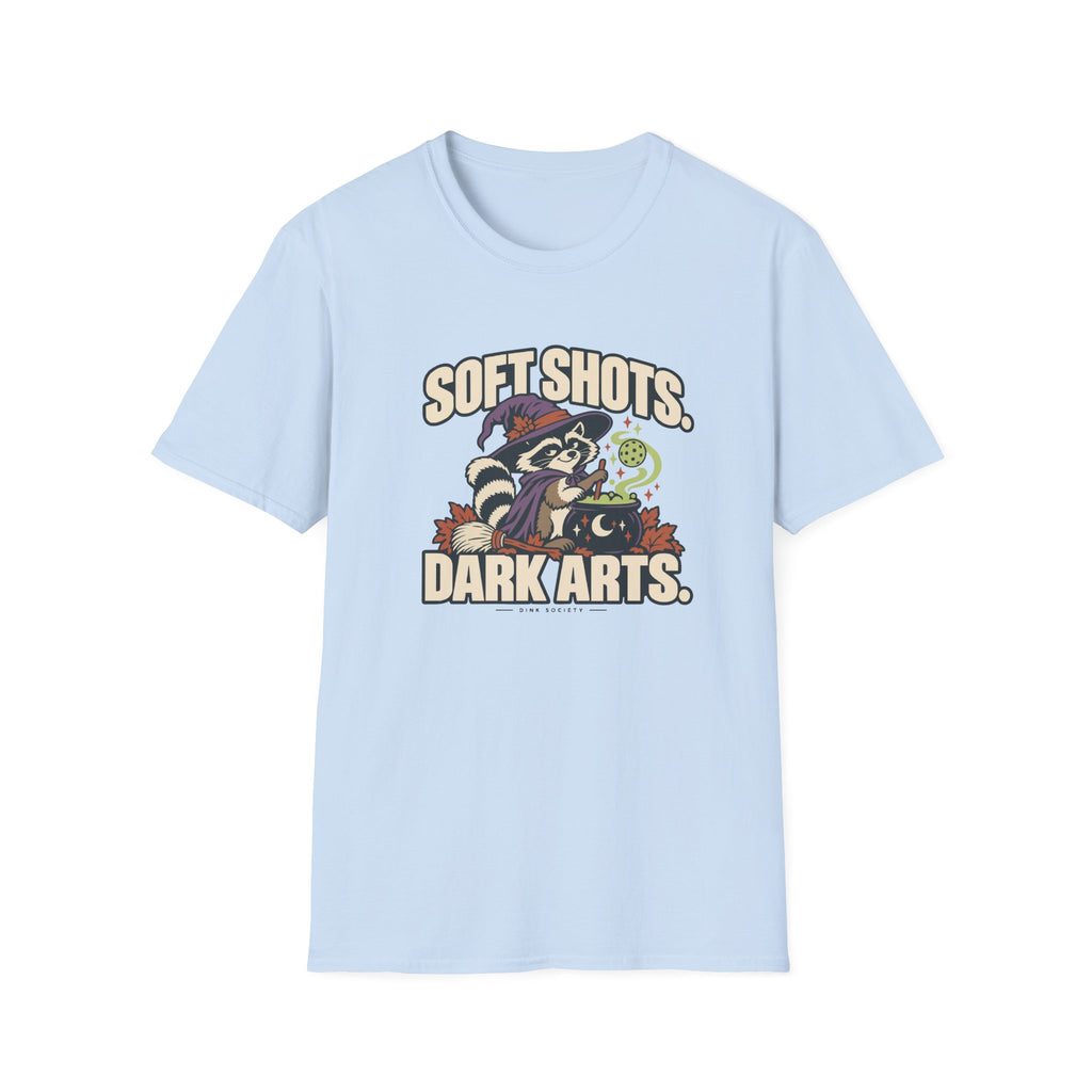 Soft Shots Dark Arts Halloween Pickleball T-Shirt