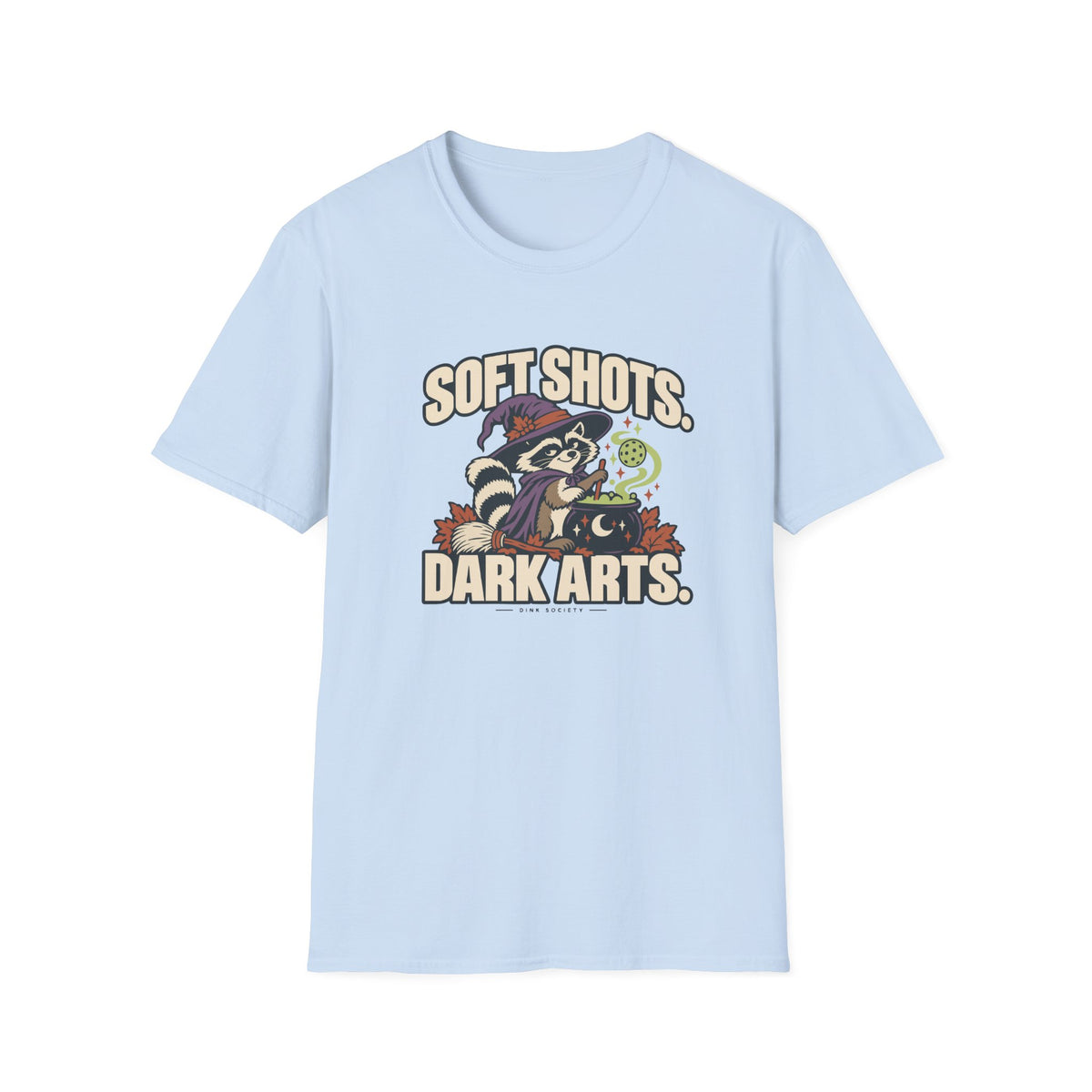 Soft Shots Dark Arts Halloween Pickleball T-Shirt