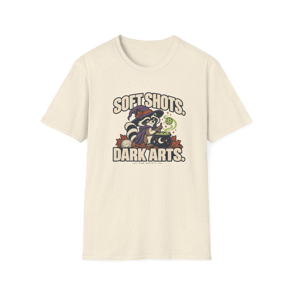 Soft Shots Dark Arts Halloween Pickleball T-Shirt
