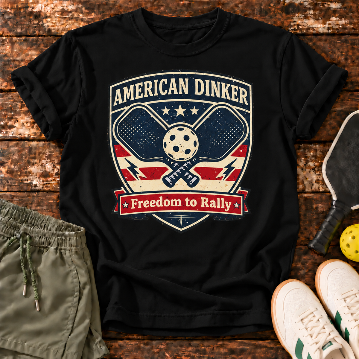 American Dinker T-Shirt — Black