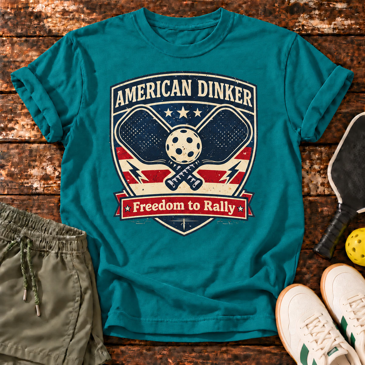 American Dinker T-Shirt — Blue Spruce