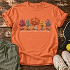 Autumn Court T-Shirt — Heather Orange — approved Dink Society mockup