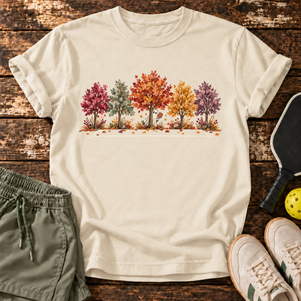 Autumn Court T-Shirt — Natural — approved Dink Society mockup