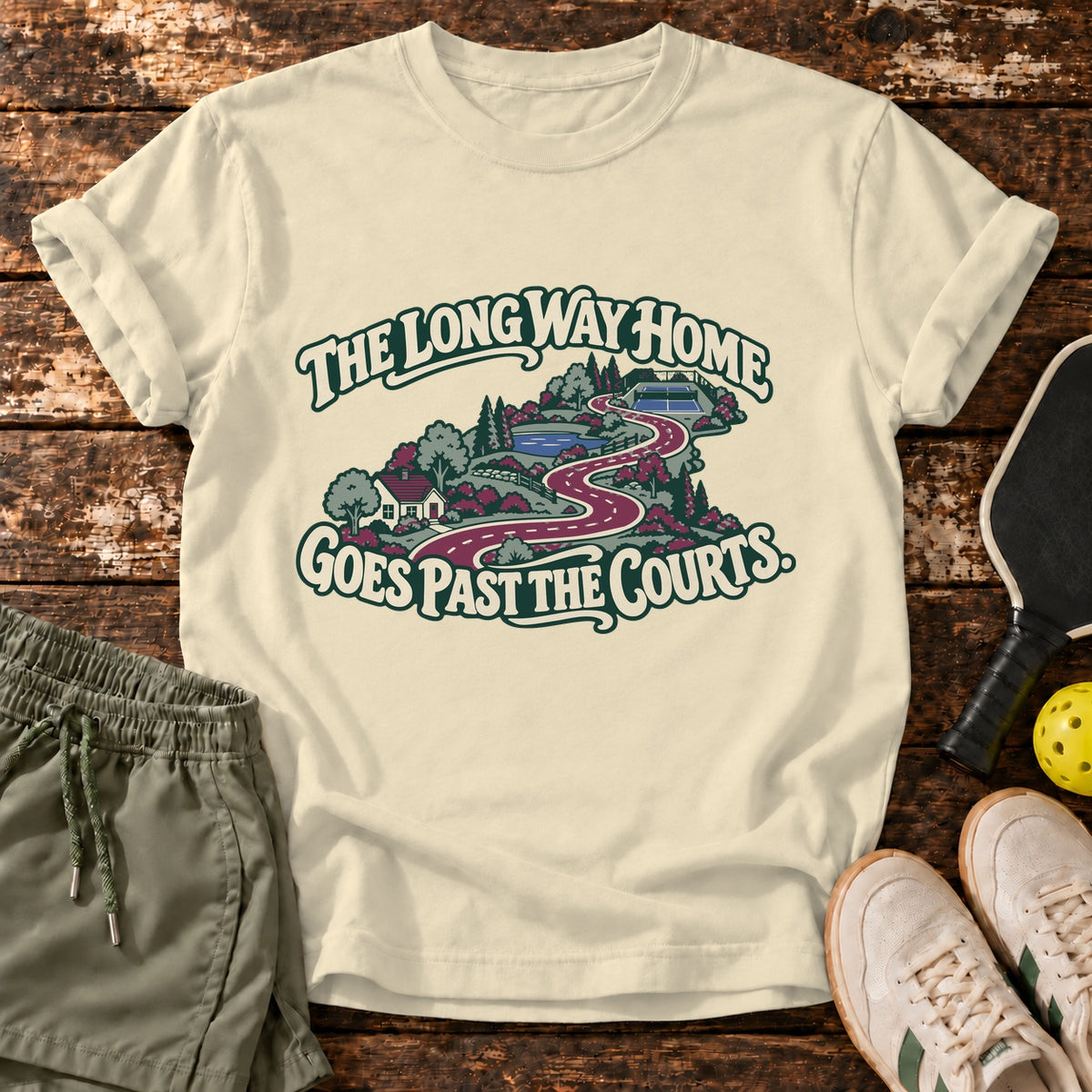 Court Commute T-Shirt — Natural — corrected right master