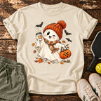 Cozy Ghost T-Shirt — Natural — approved Dink Society mockup
