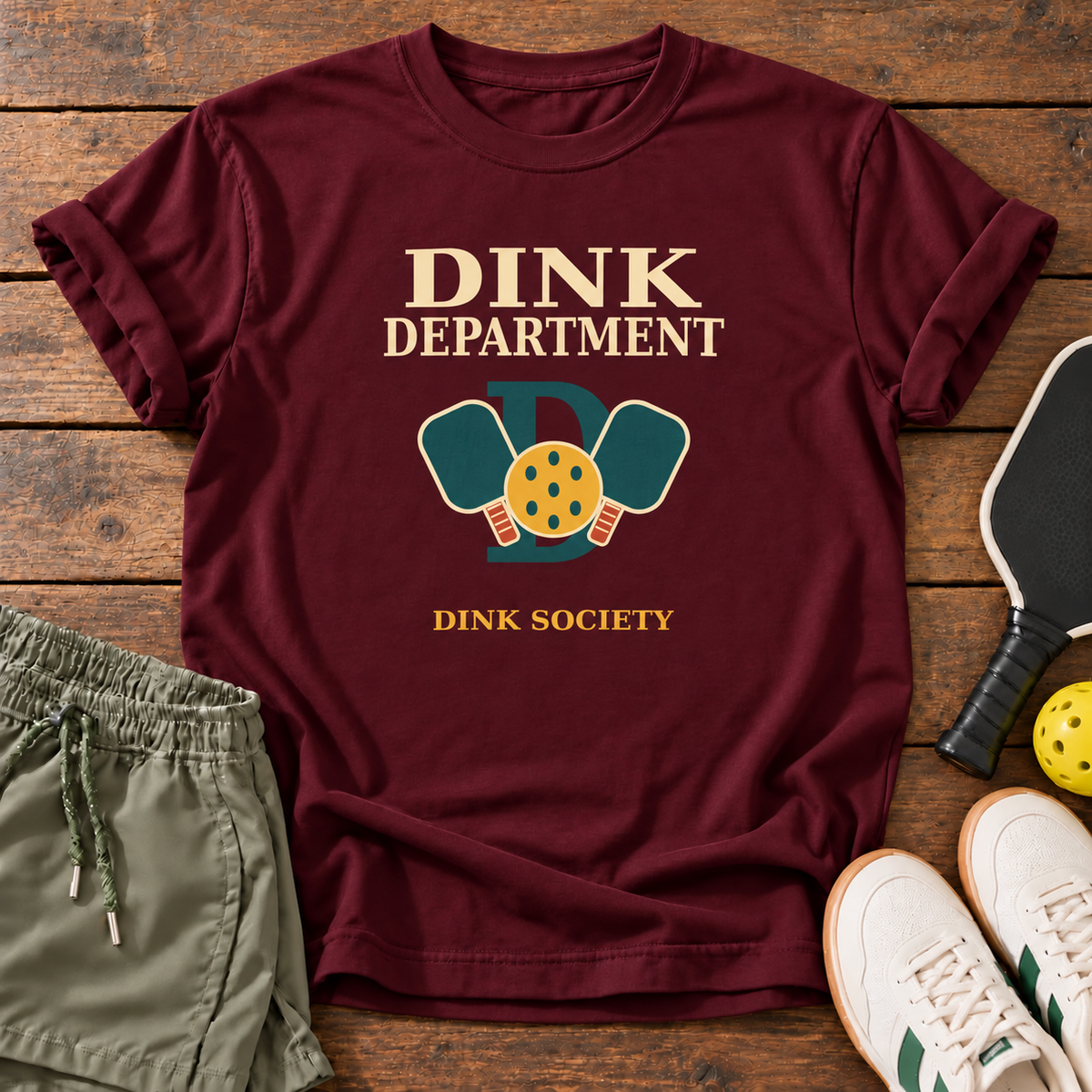 dink-department-maroon signature wood mockup