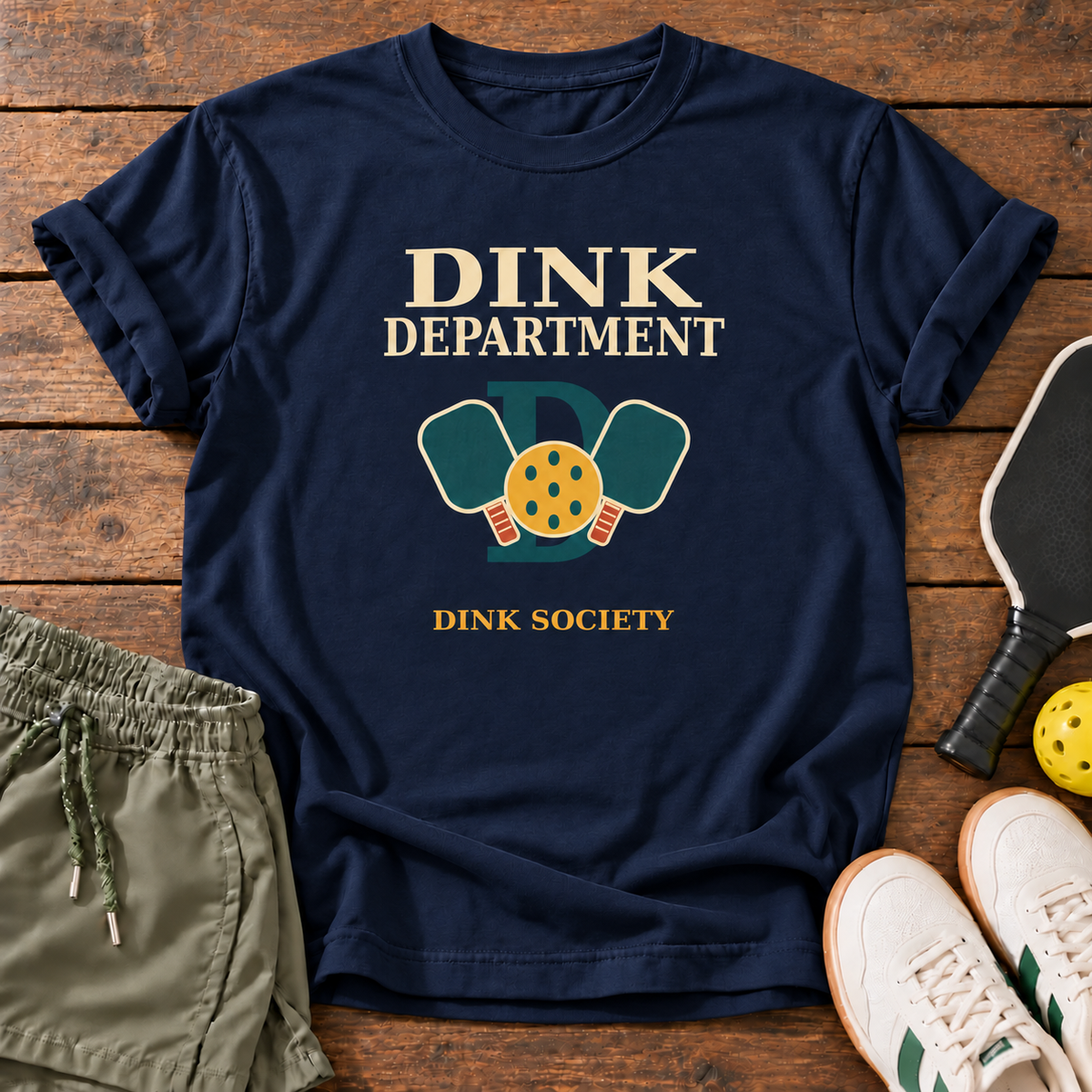 Dink Department Navy WOOD