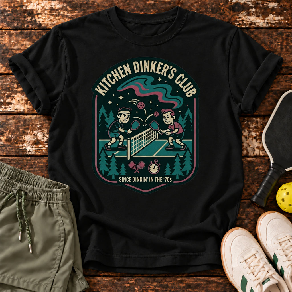kitchen-dinkers T-Shirt – Black – Dink Society flat lay