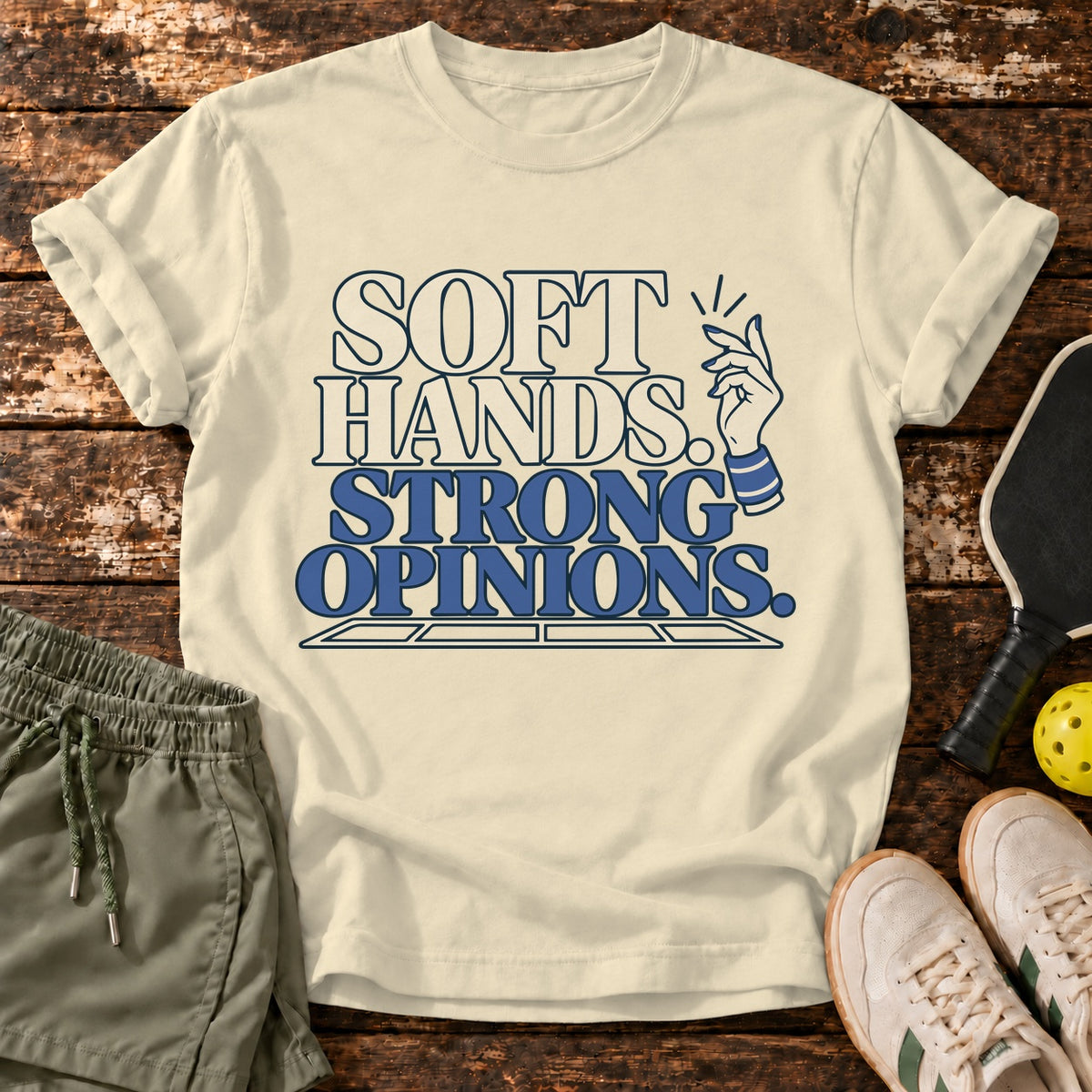 Kitchen Manners T-Shirt — Natural — corrected right master