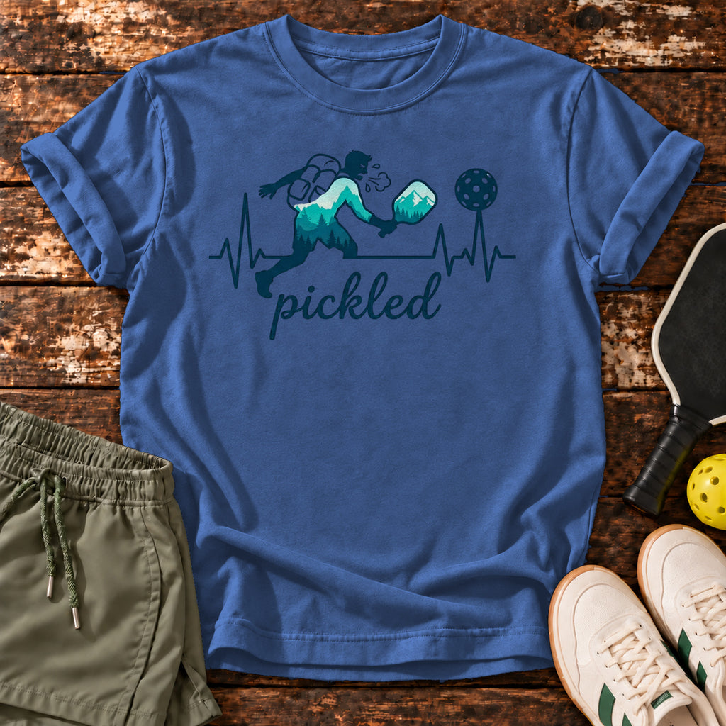 pickled T-Shirt – Blue Jean – Dink Society flat lay