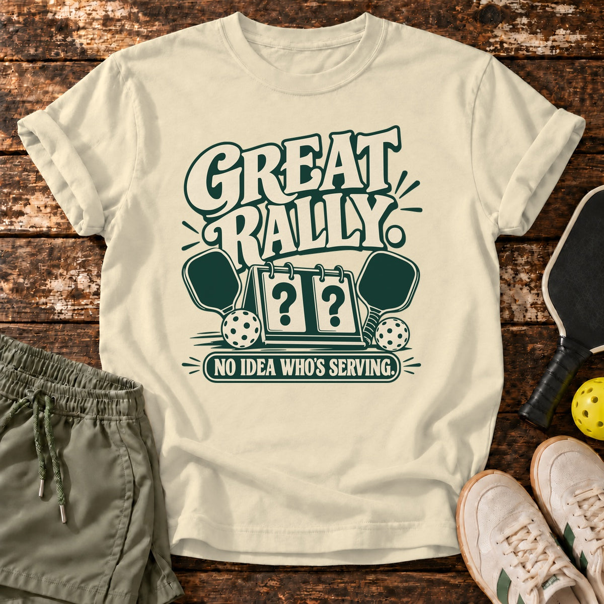 Score Mystery T-Shirt — Natural — corrected right master
