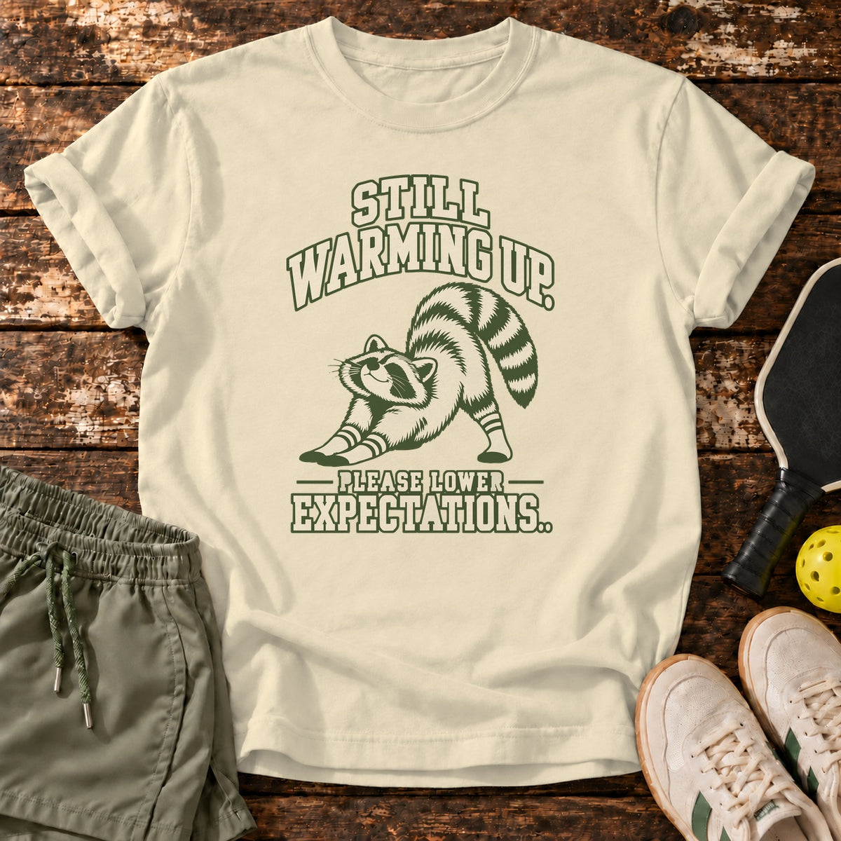 Warmup Forever T-Shirt — Natural — corrected right master